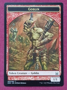 Magic The Gathering DUEL DECKS MIND VS MIGHT GOBLIN TOKEN card MTG - Picture 1 of 2