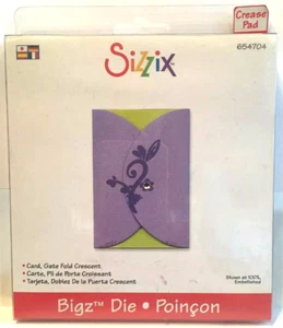 Sizzix Bigz Die Cutter ~ CARD, GATE FOLD CRESCENT ~  654704 Paper Craft Cut - Picture 1 of 1