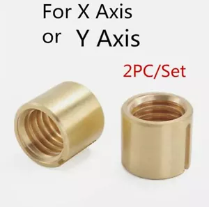 2Pcs/Set Milling Machine Brass Cross Feed Nut X/Y Axis For Bridgeport Mill Parts - Picture 1 of 8