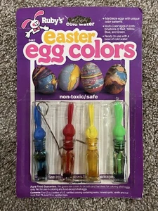 1988 Ruby's Cold Water Easter Egg Colors Tootsietoy 8442 DRY 4 color - Picture 1 of 8