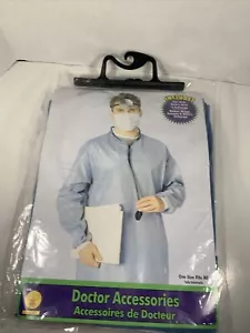 DOCTOR COSTUME ADULT SURGEON SCRUBS (HALLOWEEN) DRESS UP PRETEND PLAY - Picture 1 of 3