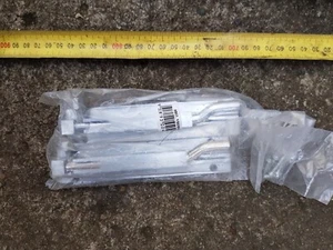2x canceled door bolt, 150mm x 10mm. WITH fasterners. SCOPE. - Bild 1 von 1