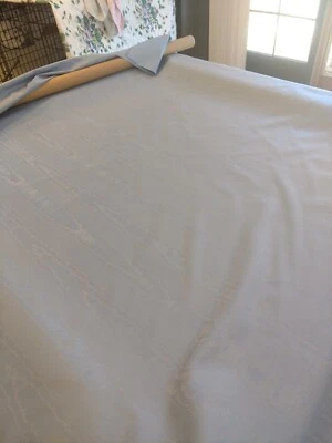 Tela Moire azul claro decoración del hogar 6 yardas 57 de ancho rollo nuevo Foto 1 de 2