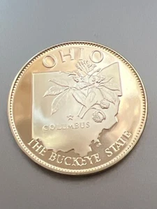 Franklin Mint State of Union Sterling Silver Coin Ohio Commemorative Coin - Picture 1 of 2