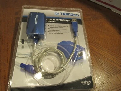 TRENDnet TU-ET100C USB to 10/100Mbps Fast Ethernet Adapter.  Brand new sealed - Image 1 of 4