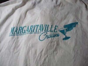 VINTAGE JIMMY BUFFETT OUTPOST TOUR 91 MARGARITAVILLE CRUISES BUTTON T SHIRT - Picture 1 of 3