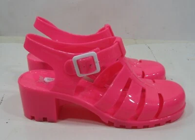 pink Summer Beach Retro SLINGBACK Jellies Jelly Sandal  Women Size  8 - Image 1 of 4