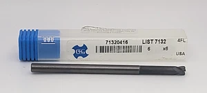 OSG Carbide End Mill, 7132, 6.0mm D, 19mm Cut L - Picture 1 of 2