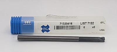 OSG Carbide End Mill, 7132, 6.0mm D, 19mm Cut L - Image 1 of 2