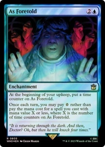 As Foretold Surge Foil Doctor Who Commander NM MTG - Picture 1 of 1