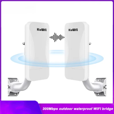 Router Wifi 300Mbps Ponte Wireless Esterno 2.4G Ripetitore Wireless Estensore Wifi - Immagine 1 di 4