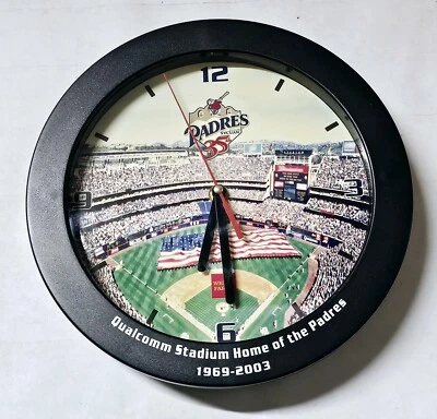 ***San Diego Padres 35th Anniversary Qualcomm Stadium Wall Clock*** - Image 1 of 3