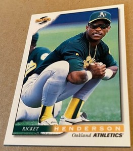 RICKEY HENDERSON 1996 SCORE Card #10 NM-MT Condition