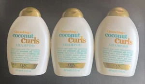 3 OGX Quenching + Coconut Curls Shampoo Bundle 13 Ounce Bottles Haircare Hair - Picture 1 of 2