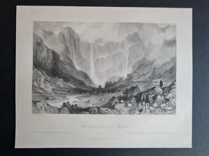 Impresión antigua (c.1845) - Cirque de Gavarnie - Pirineos - Francia - Allom - Imagen 1 de 2