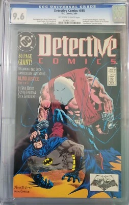 DETECTIVE COMICS #598 CGC 9.6 Blind Justice Part 1 - Image 1 of 3