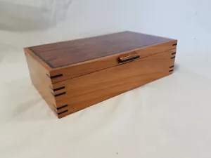 Cherry Keepsake /Jewelry box w/ Bubinga top panel - Picture 1 of 8