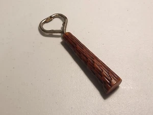 Vintage Brown Carved Bakelite Bottle Opener Wood Shaped Handle - 5-3/8” Long - Picture 1 of 4