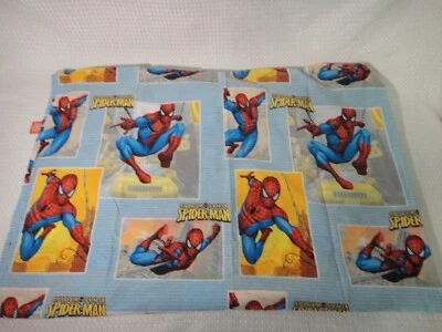 Marvel Spiderman Spider Sense Twin Flat Sheet 95"x63" Box Pattern - Image 1 of 4