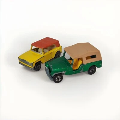 Matchbox Superfast No.53 Jeep CJ6 & Series No.18 Field Car - Image 1 of 4