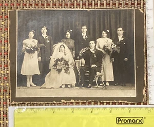 Foto de boda vintage en blanco y negro - Imagen 1 de 6