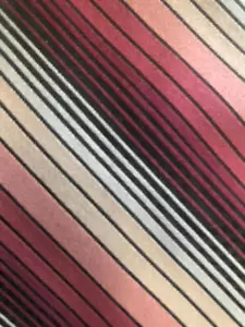 MURANO NWT Burgundy Gray Black Striped Silk Tie USA 57¾ x 3¼ - Picture 1 of 5