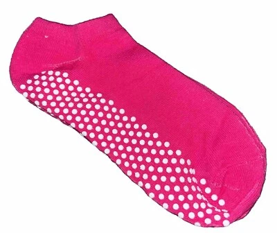 Yoga Grip Socks Size Small US Womens 6-8 Mens 5-7 Kids 7-8 NEW  1 Pair Pink - Image 1 of 4