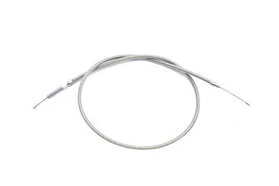 53.31" Braided Stainless Steel Clutch Cable for Shovelhead FX FL Models 1983-84 - Image 1 of 2