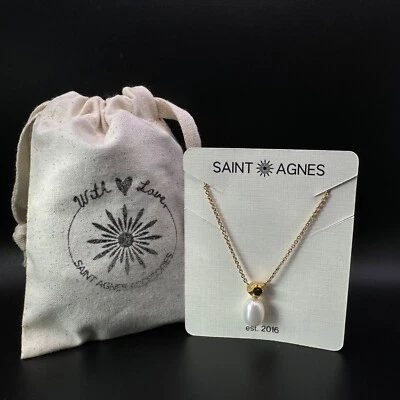 Collar Barroco Dije Perla Tono Dorado | Regalo, Nuevo | Accesorios Santa Inés Foto 1 de 4