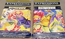 Butterfly Garden Wall Borders 5 yds x 2 pks NEW old stock prepasted MADE IN USA