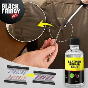 Strong Leather Glues Vinyl Repair For Hole Rip and Tear Professional 50ml♋ - Picture 1 of 12