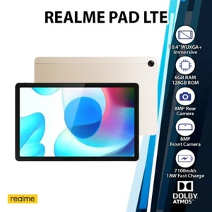 Realme Pad LTE 6+128GB Global Ver. Octa Core Android PC Tablet – GOLD (Wi-Fi+4G) - Picture 1 of 5