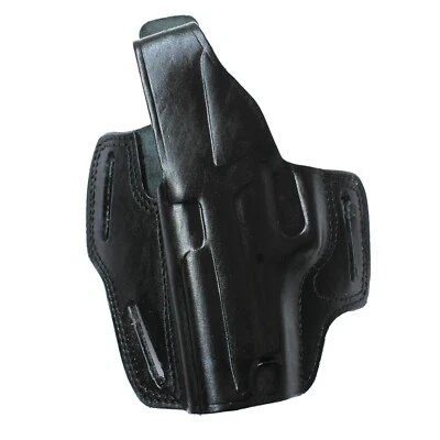 Handmade Leather OWB Carry three Slot Thumb Break Gun Holster - Image 1 of 4