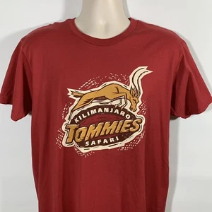 Rare Disney Kilimanjaro Safari TOMMIES Men's L T-Shirt, March Magic, Red 2017 - Picture 1 of 5
