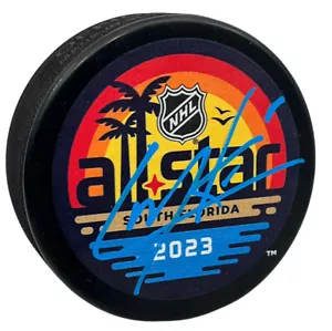 CALE MAKAR COLORADO AVALANCHE SIGNED PUCK 2023 ALL-STAR GAME FANATICS COA - Picture 1 of 2
