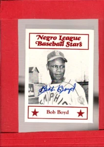 1986 Fritsch Negro League Baseball Stars #49 Bob Boyd JSA Autograph NM  ID:58483 - Picture 1 of 3