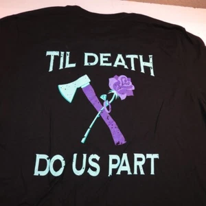 NEW TIL DEATH DO US PART TATTOO ART TEE T SHIRT Mens XXL Black - Picture 1 of 4