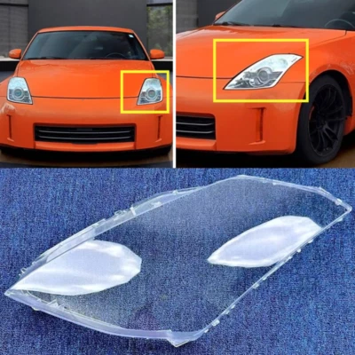 Cubierta de lente transparente para faros + sellador para Nissan 350Z 2003-2008 2009 lado izquierdo Foto 1 de 4