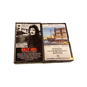 Billy Joel 2 Cassette Lot.Streetlife Serenade Cold Spring Harbor. - Picture 1 of 3