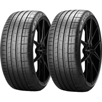 (QTY 2) 225/35ZR20 Pirelli P-Zero PZ4 90Y XL Black Wall Tires - Image 1 of 4