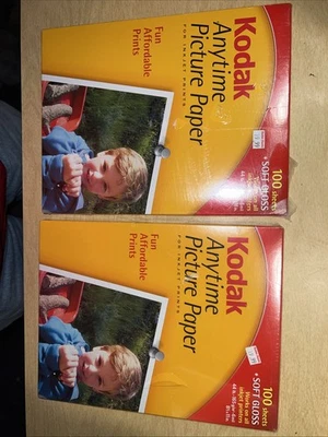 Kodak Anytime Picture Paper 200 Sheets Soft Gloss 8 1/2X 11 Factory Sealed - Image 1 of 2