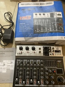New Baxs Professional Mixer 5 Channel Mixing Console - Picture 1 of 11