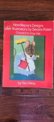 Needlepoint Designs after Illustrations by Beatrix Potter by Rita Weiss 1976 Vtg - Image 1 of 4
