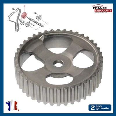 POULIE ARBRE A CAMES prévu pour CLIO KANGOO LAGUNA MEGANE SCENIC idem 7700111951 - Imagen 1 de 4