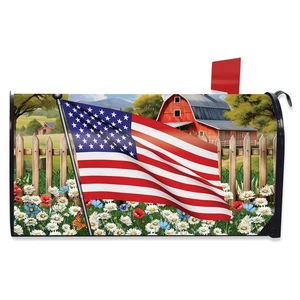 Briarwood Lane American Flower Field Oversized Mailbox Cover - Picture 1 of 3