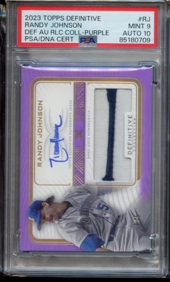 2023 Topps Definitive Randy Johnson - Auto Relic Purple /5 - PSA 9 MINT - Image 1 of 2
