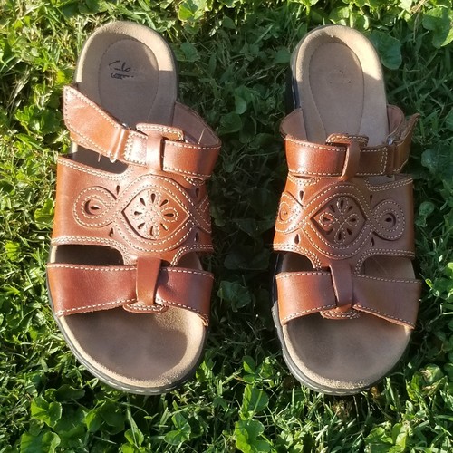 Sandalo donna Clarks Collection marrone Lexi Empress taglia 9M slip on