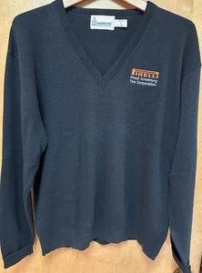 Vintage Pirelli Tire London Fog Sweater Herren XL Auto Promo USA 80s Racing - Bild 1 von 7