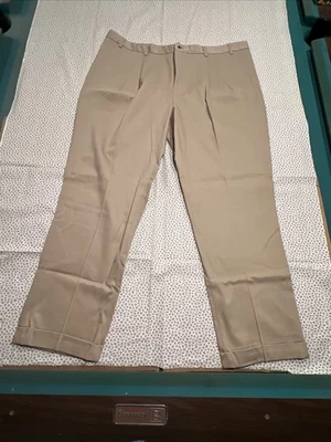 Eddie Bauer Pleated Relaxed Chino Pants Khaki 46 Relaxed Straight NWT Style 5431 - Image 1 of 4