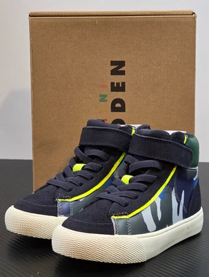 Мини Boden детский США 8 кожи высоты топы зимородок синий камуфляж туфли #C1735-BLU - Изображение 1 из 4